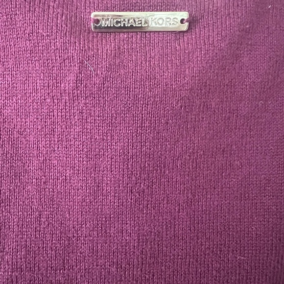 Michael Kors Red Peek-a-Boo Shoulder w/ Flared Sleeves- Rhinestone accents. - Picture 8 of 8